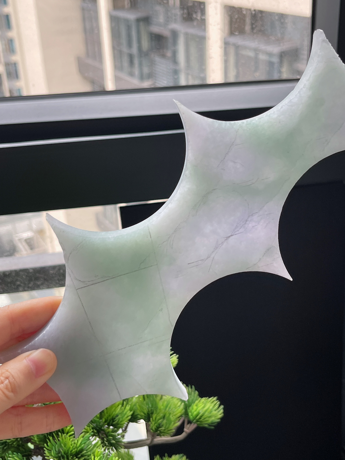 翡翠冰糯春带彩片料