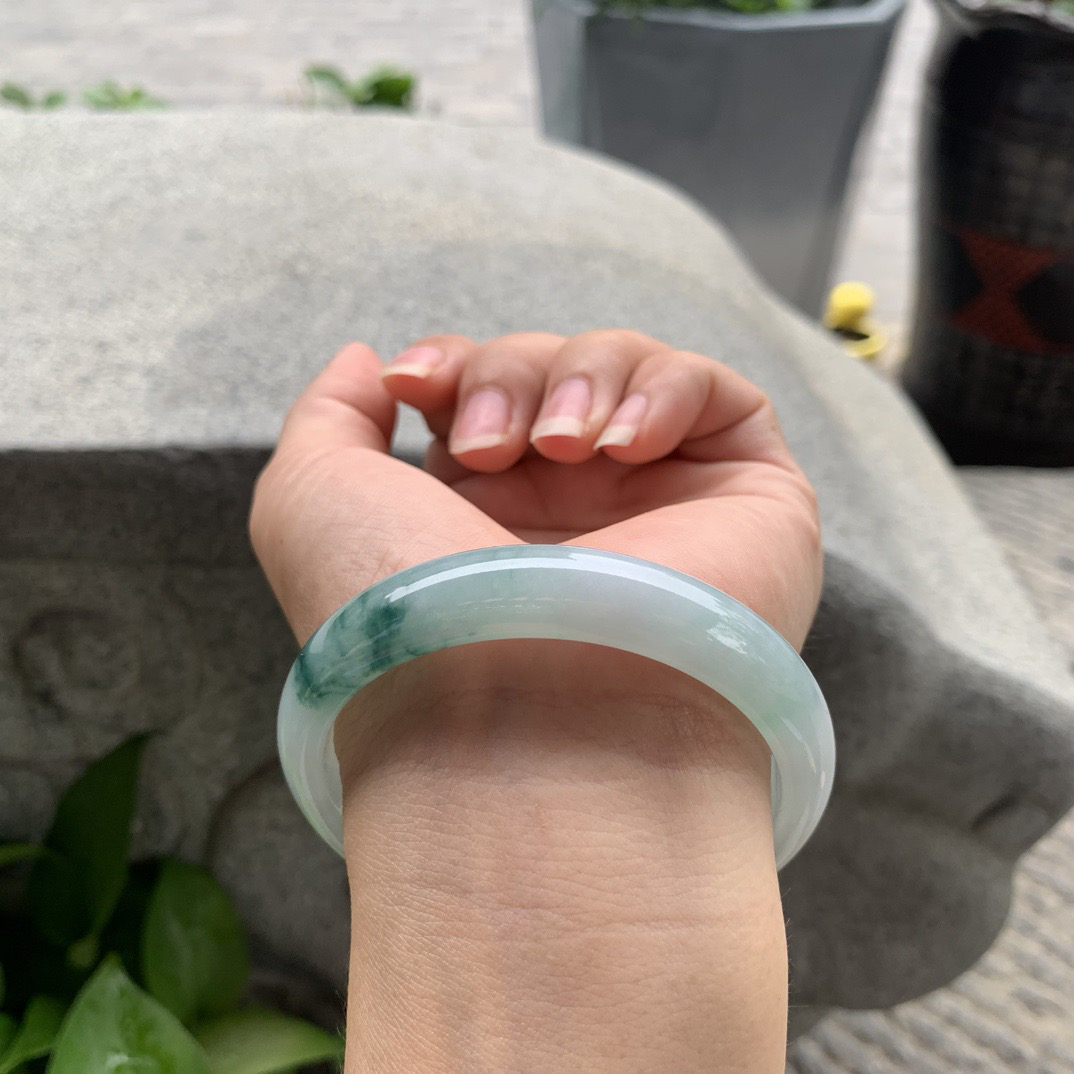 圈口 57.5-11.9-6.6【飘花正圈手镯】正圈57 58可戴