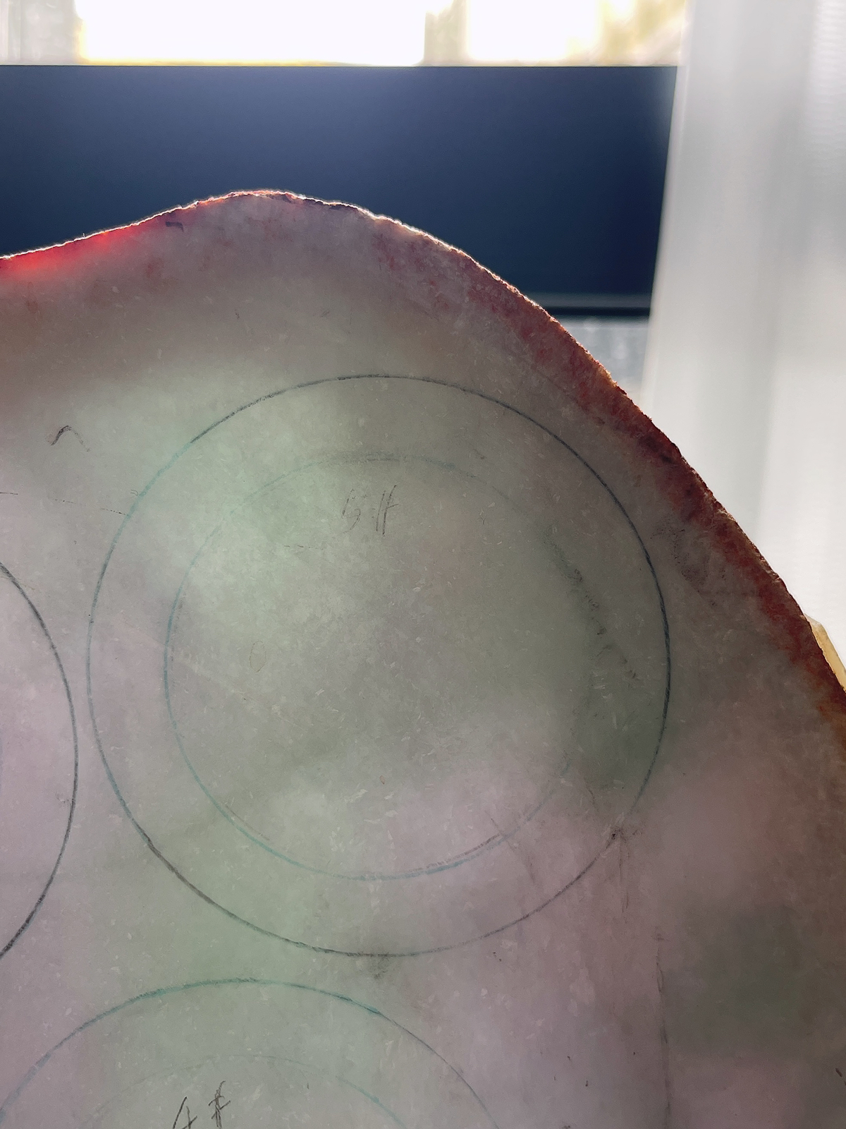 翡翠板料，⭕️正圈最大做59，圆条最大做55