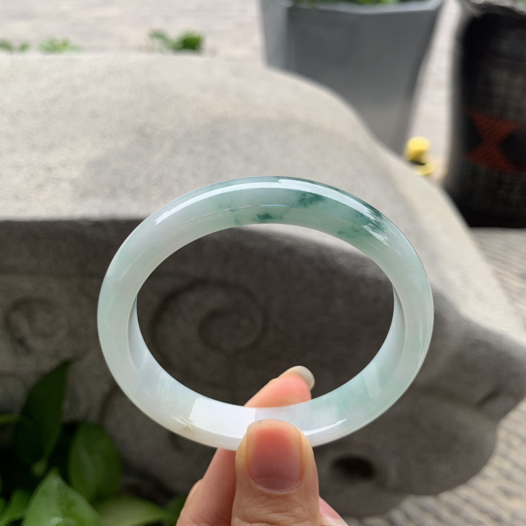 圈口 57.5-11.9-6.6【飘花正圈手镯】正圈57 58可戴