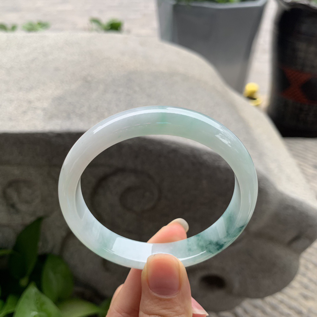 圈口 57.5-11.9-6.6【飘花正圈手镯】正圈57 58可戴