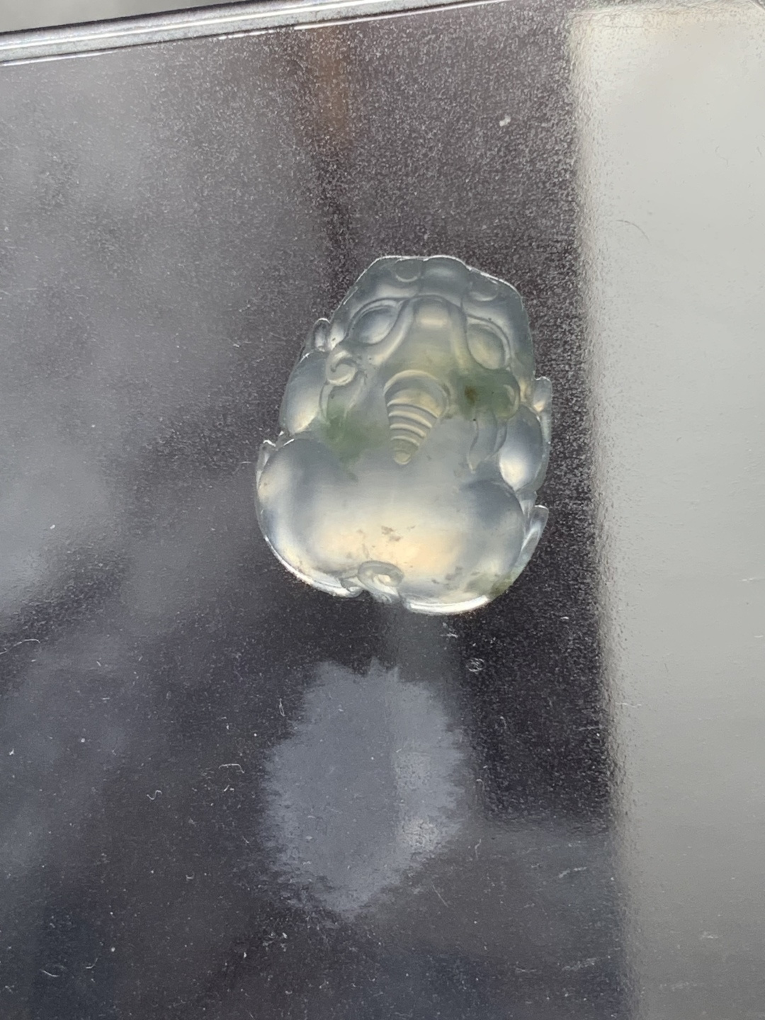 高冰飘花貔貅 水润种老 0413 尺寸18.1*15.4*7.6