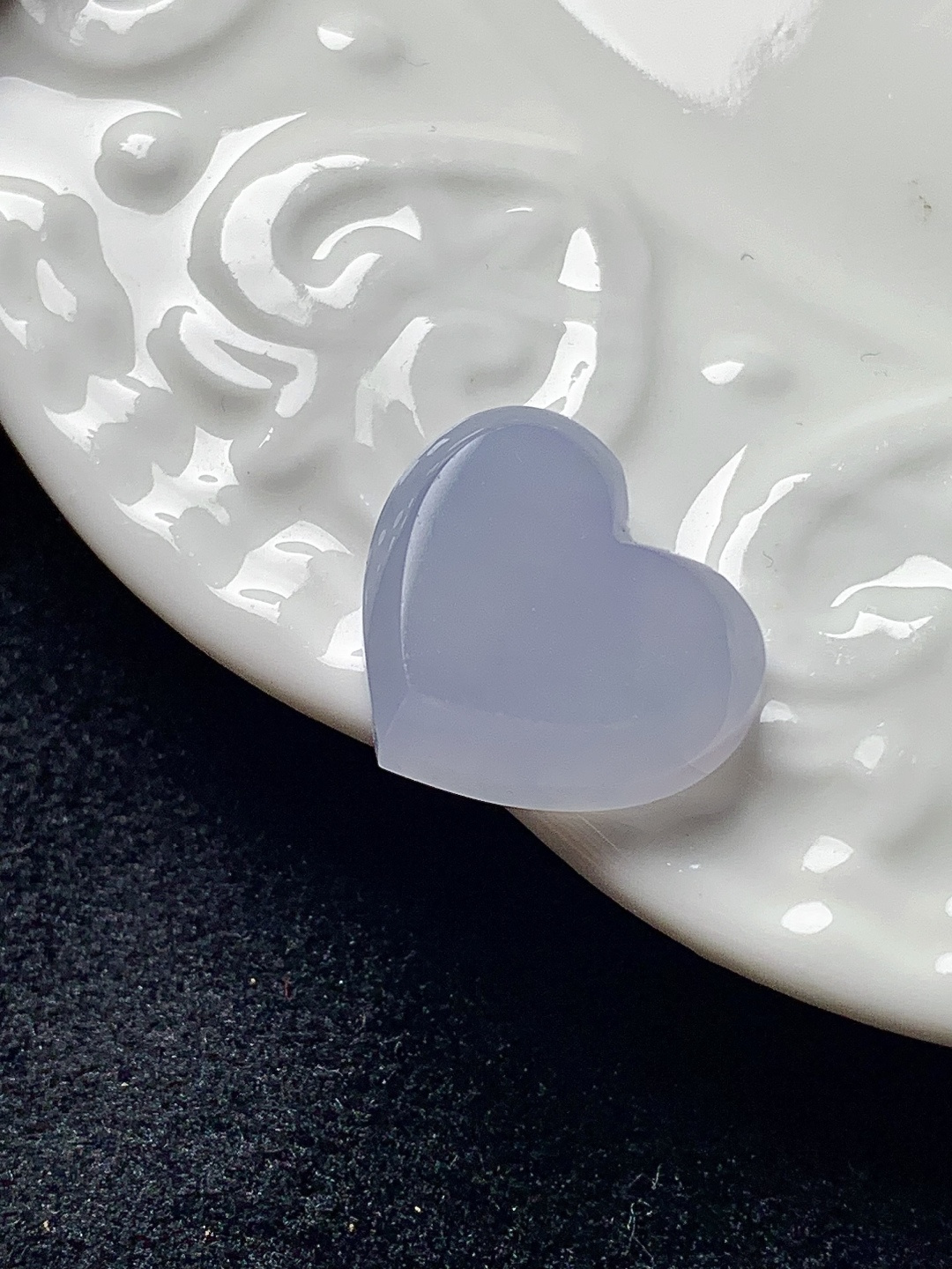 冰紫爱心，水润种老，0413 尺寸15.8*13.8*5