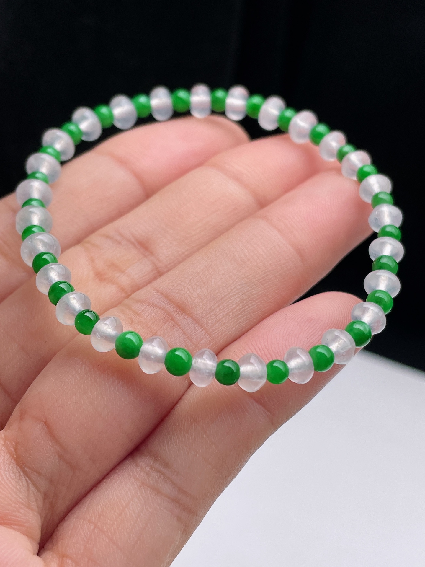 5.3mm冰绿手链 不议