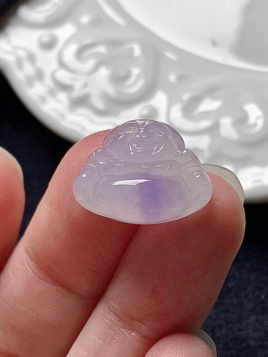 冰紫坐佛 水润种老 0413 尺寸17.2*13.2*5.1