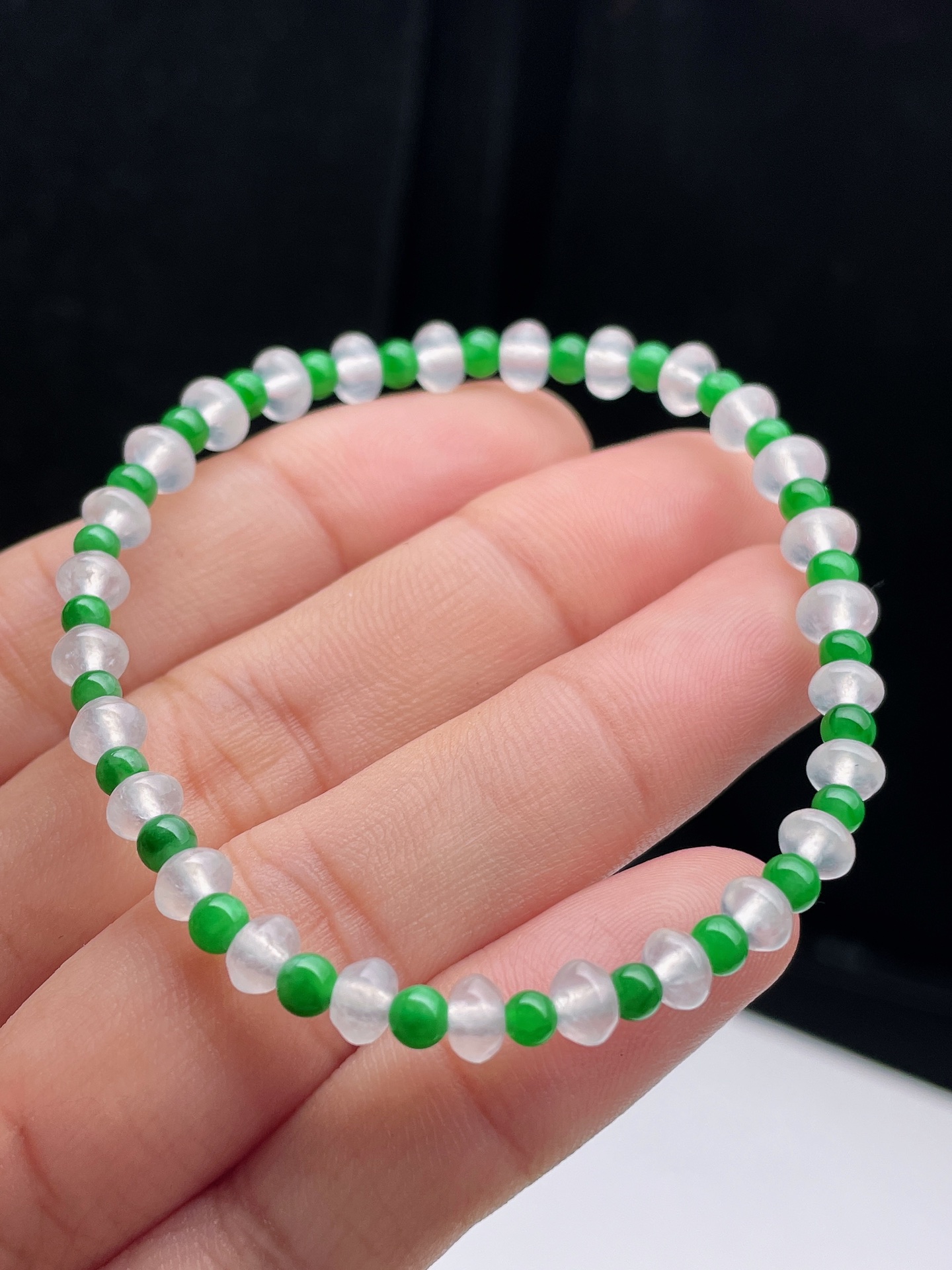 5.3mm冰绿手链 不议