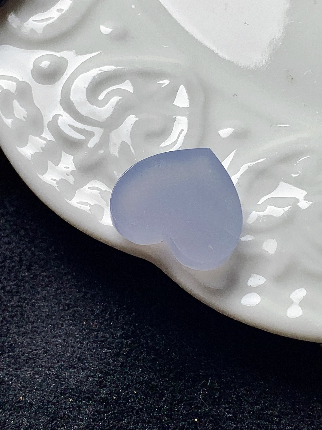 冰紫爱心，水润种老，0413 尺寸15.8*13.8*5