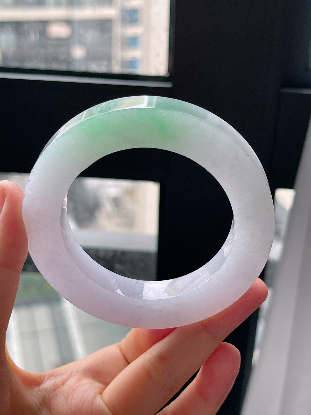 翡翠毛坯，⭕️正圈最大做61，圆条最大做57；最小做53.6