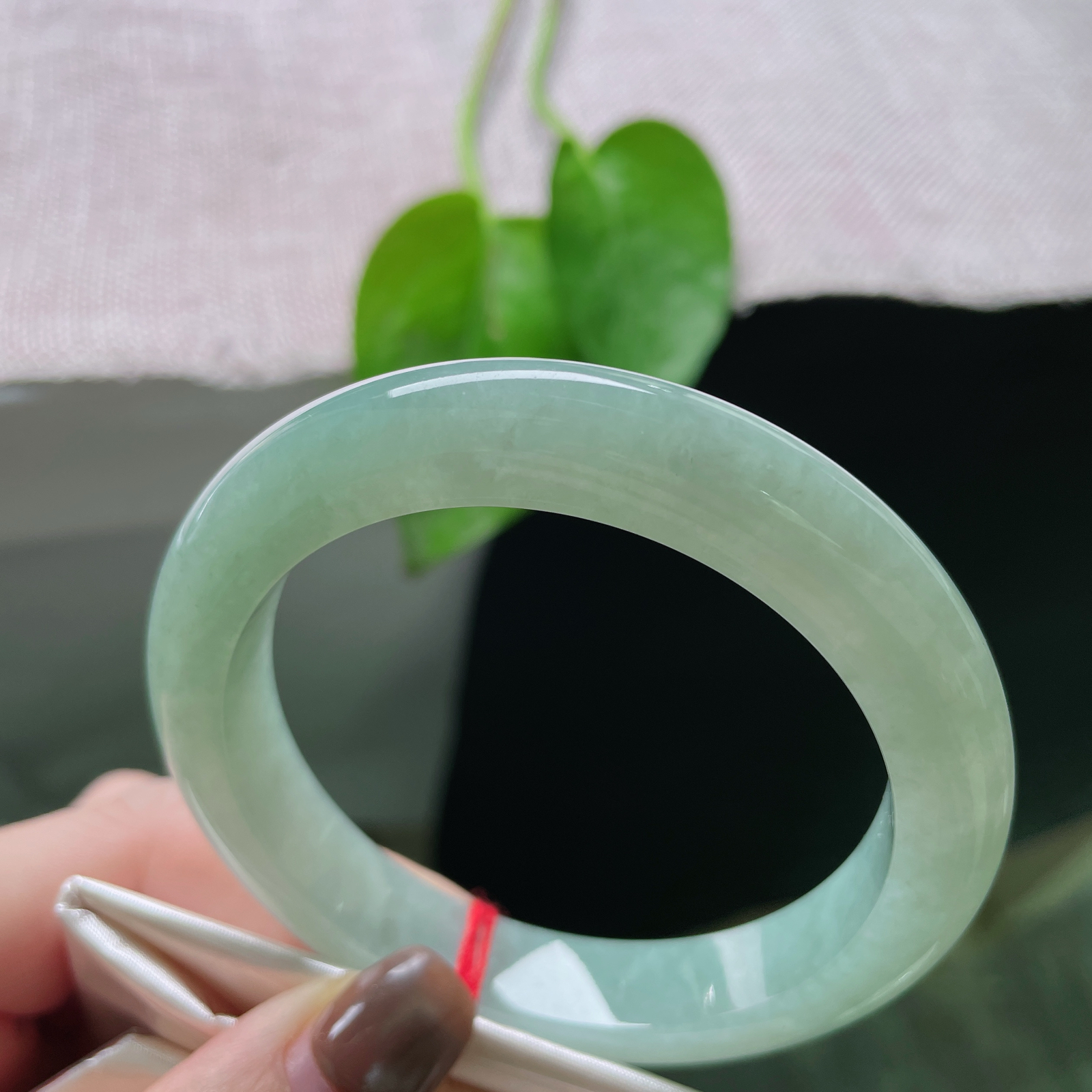 56.2/10.9/9.1，浅绿底正圈，水润，清秀迷人，种老，底子干净，ss51029a