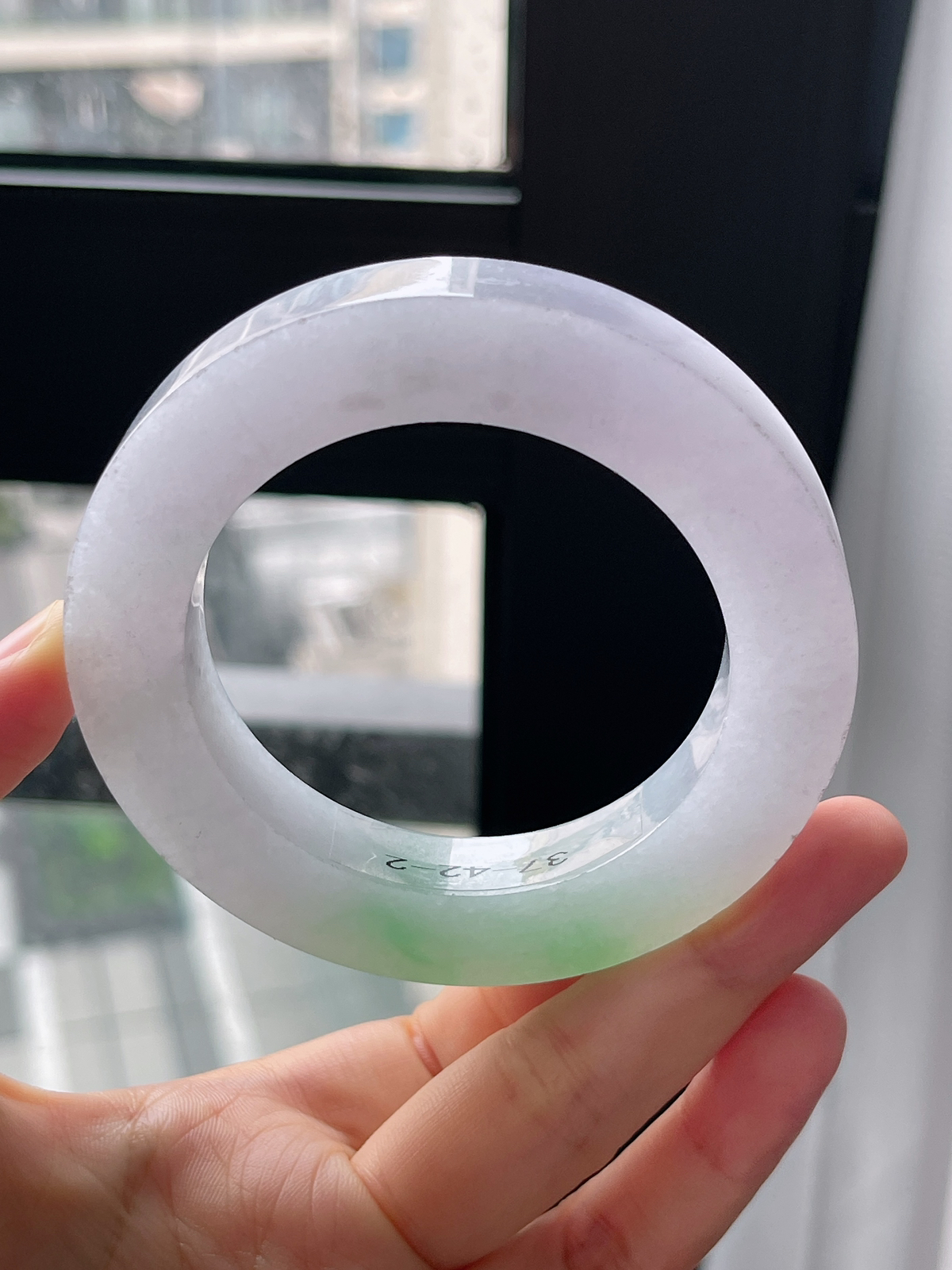 翡翠毛坯，⭕️正圈最大做61，圆条最大做57；最小做53.6