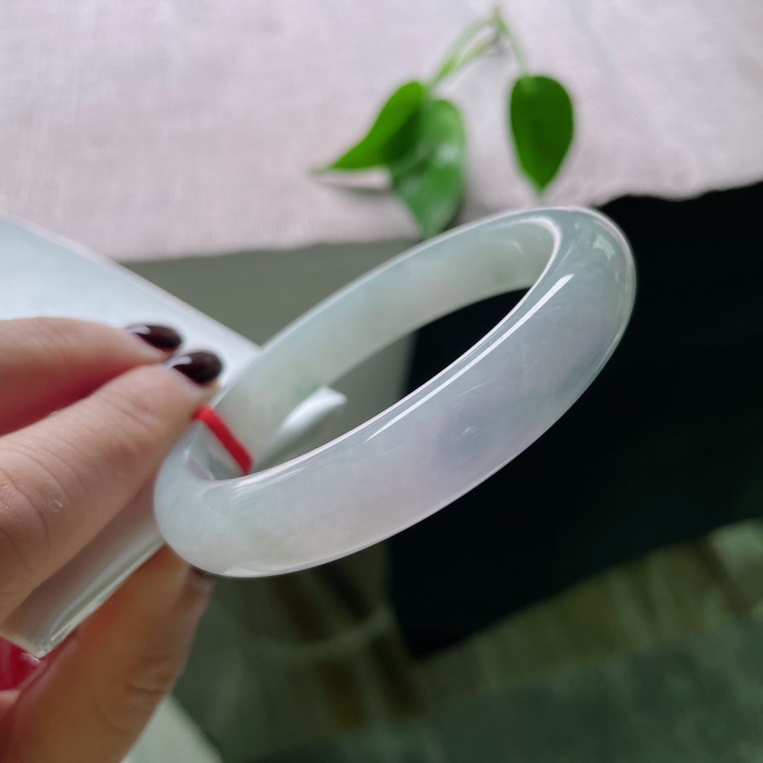 57/11.6/7.5烟紫正圈，冰润细腻，种老，沁人心脾，优雅大方，无裂，ss50486a