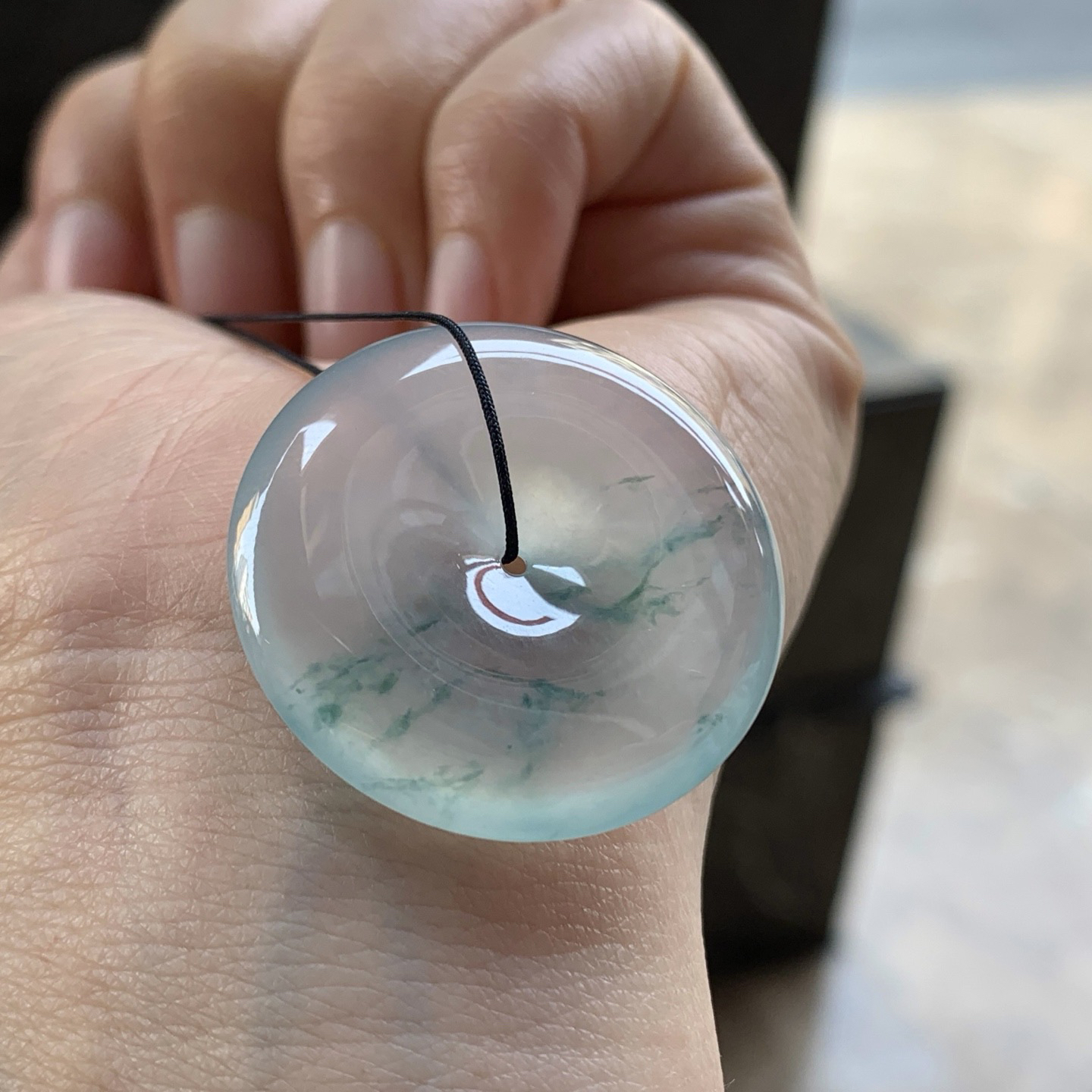 冰飘花平安扣^_^飘花灵韵 冰透