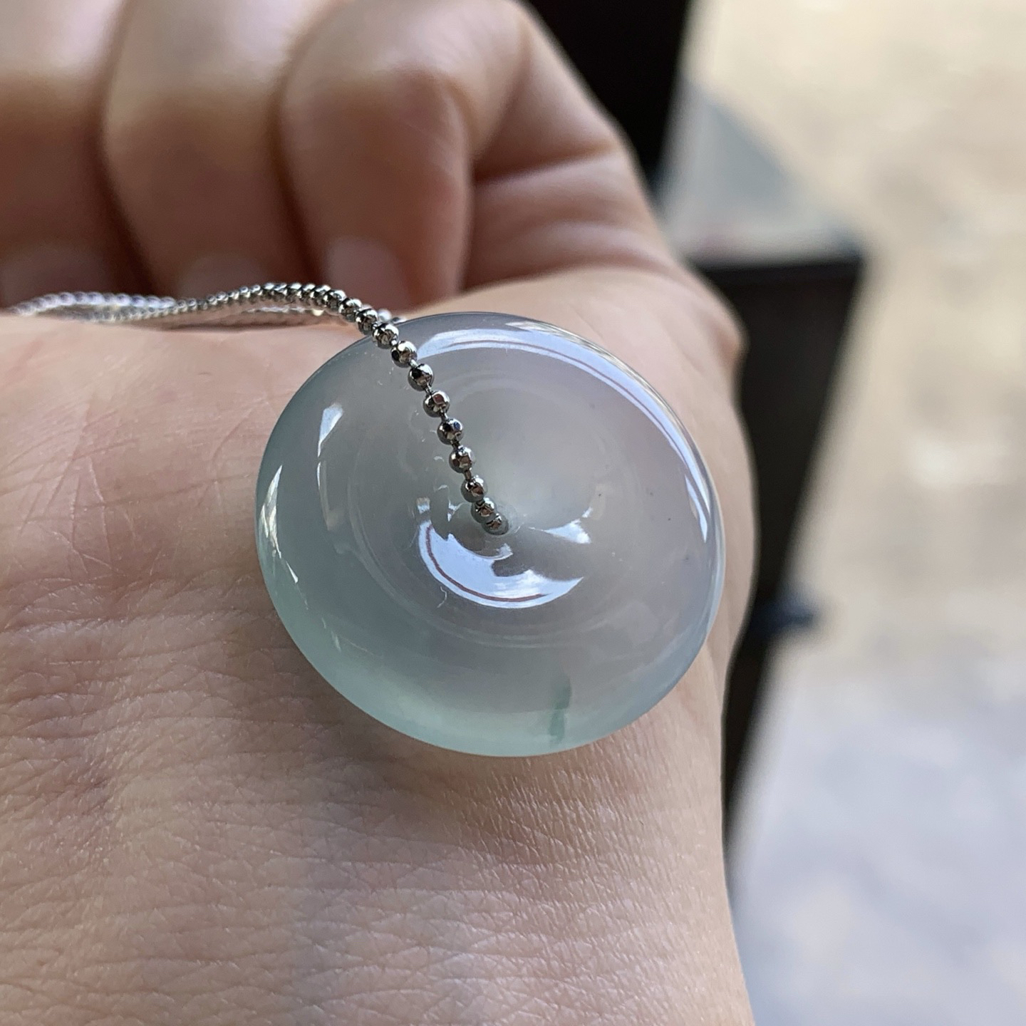 冰蓝平安扣^_^水润