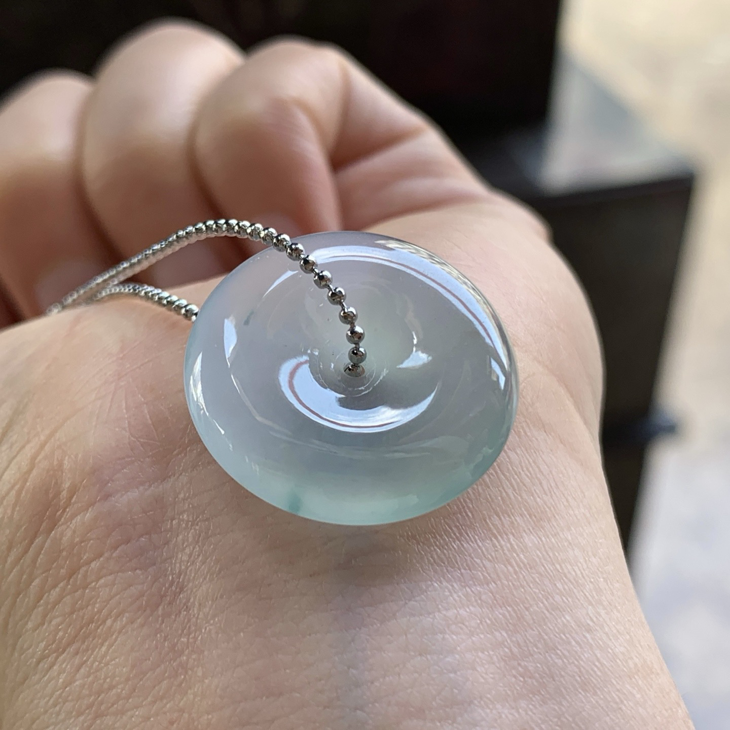 冰蓝平安扣^_^水润