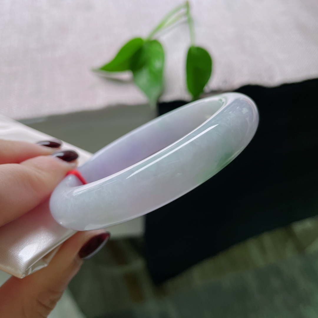 53.8/12/8.3，紫罗兰正圈，肉质细腻干净，一抹飘花增添几分韵味，种老，皮纹，ss50420a