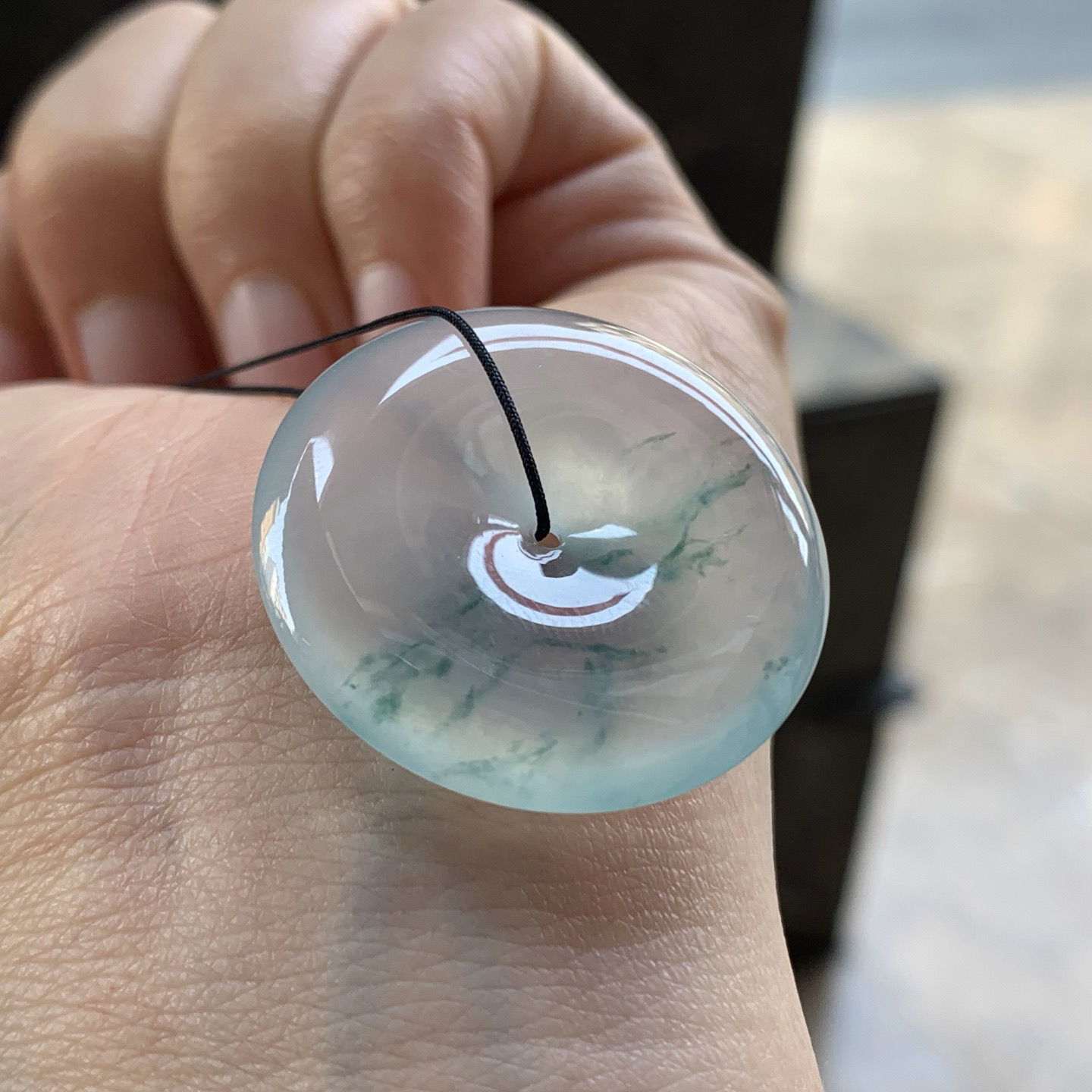 冰飘花平安扣^_^飘花灵韵 冰透