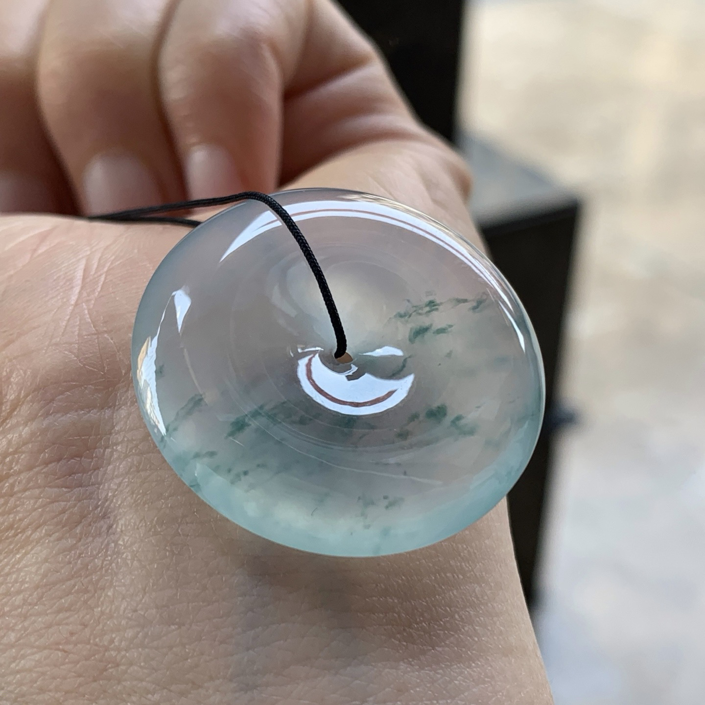 冰飘花平安扣^_^飘花灵韵 冰透