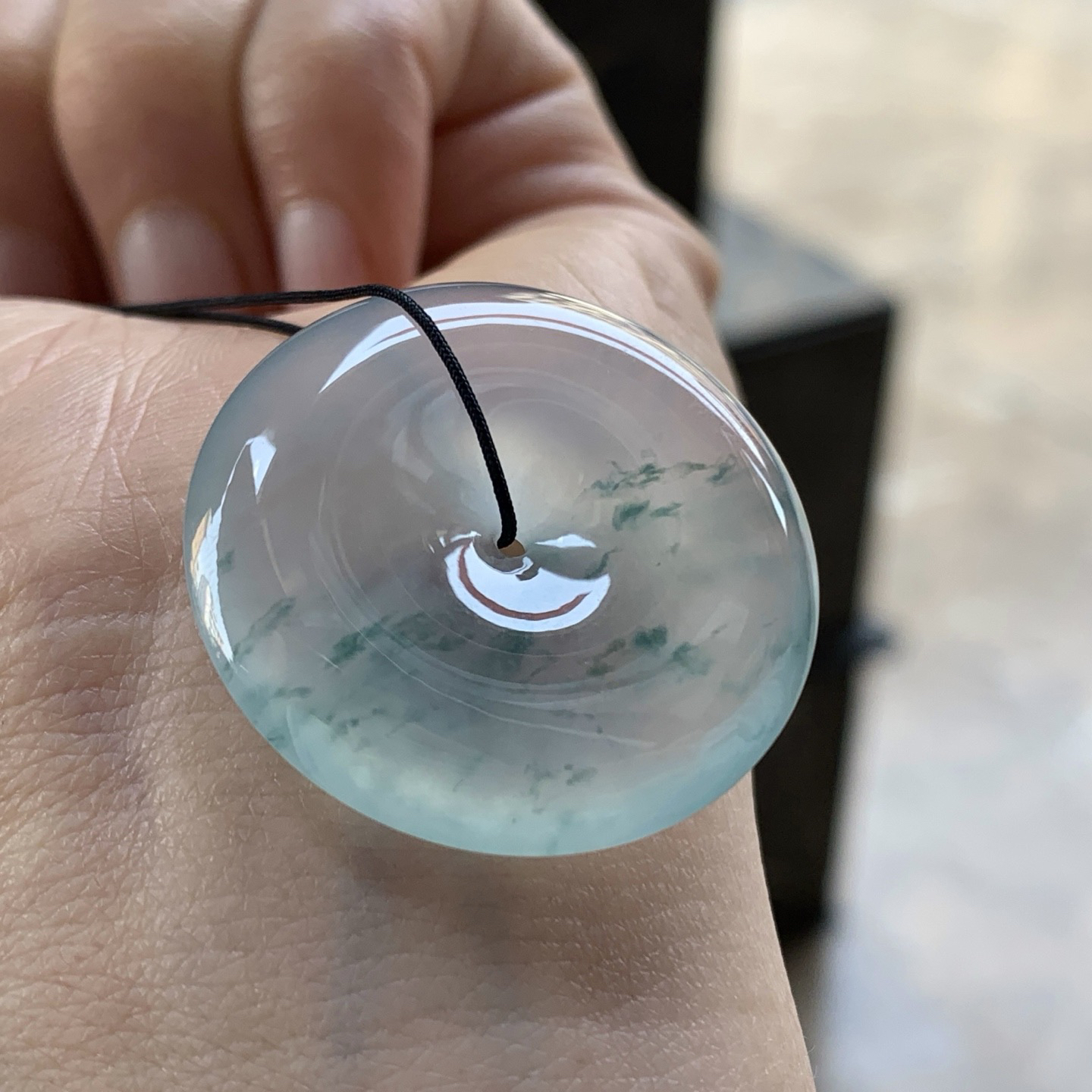 冰飘花平安扣^_^飘花灵韵 冰透