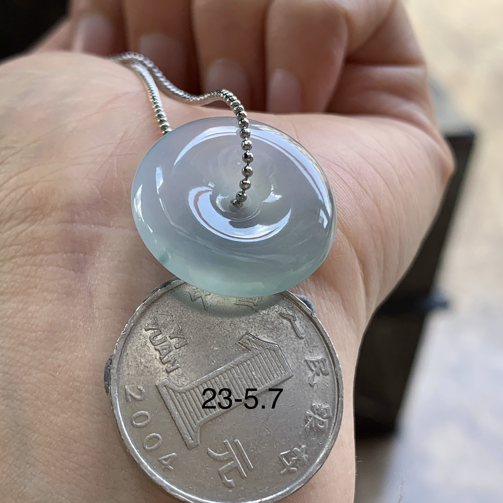 冰蓝平安扣^_^水润