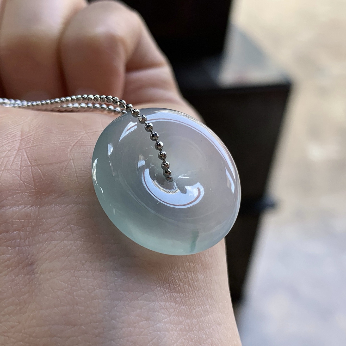 冰蓝平安扣^_^水润