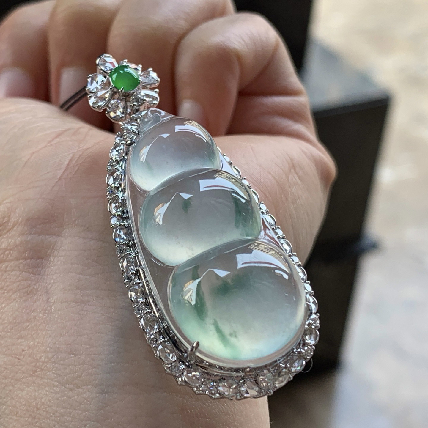 金钻镶嵌冰豆子^_^飘花灵韵 饱满