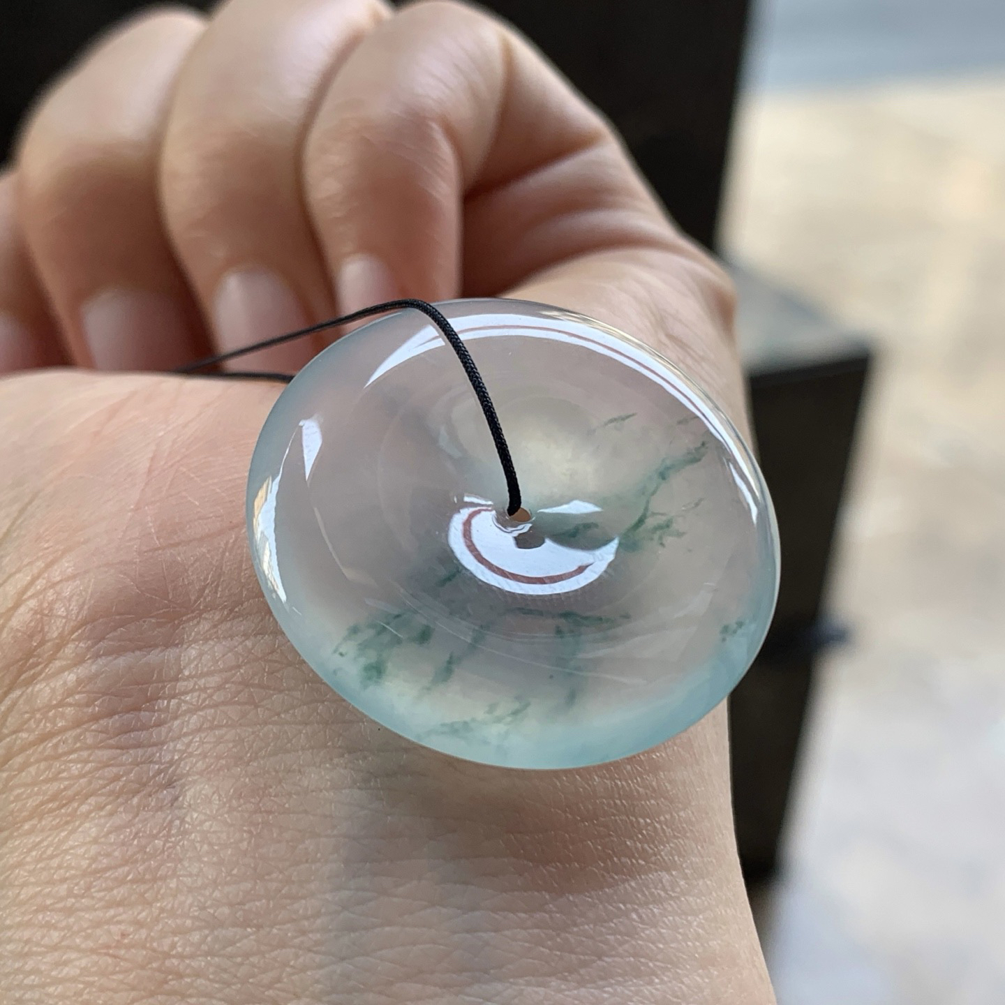 冰飘花平安扣^_^飘花灵韵 冰透