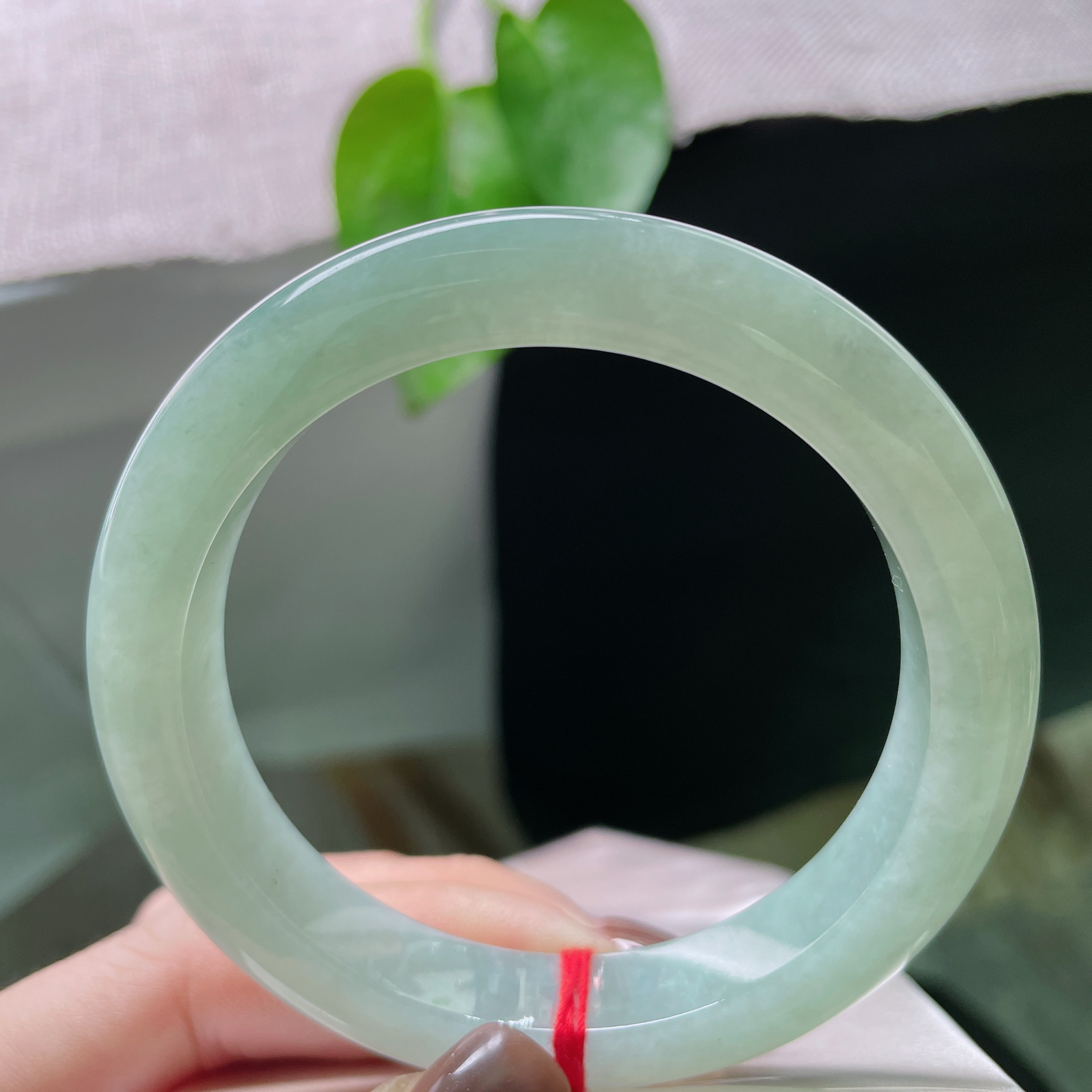 56.2/10.9/9.1，浅绿底正圈，水润，清秀迷人，种老，底子干净，ss51029a