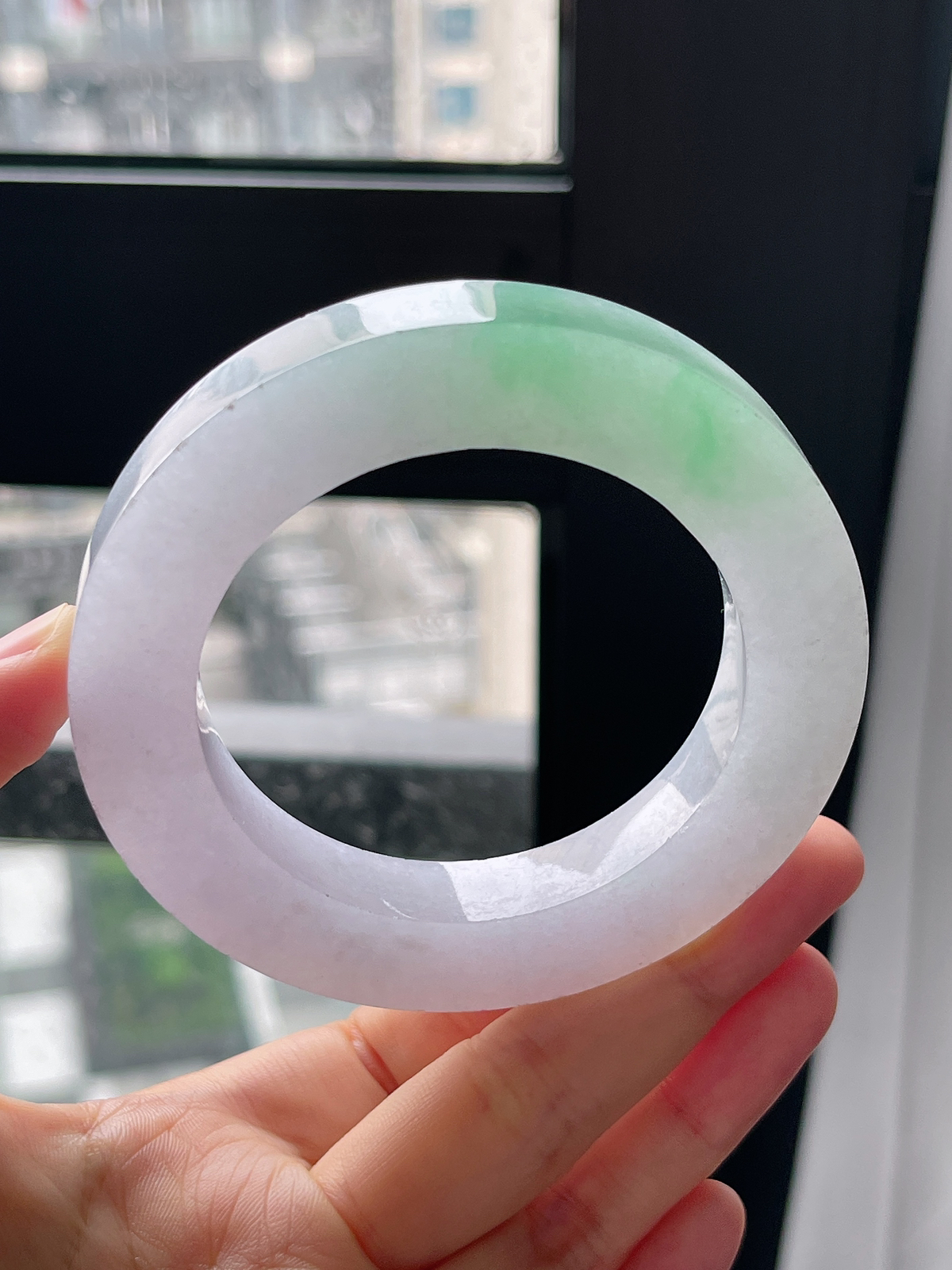 翡翠毛坯，⭕️正圈最大做61，圆条最大做57；最小做53.6