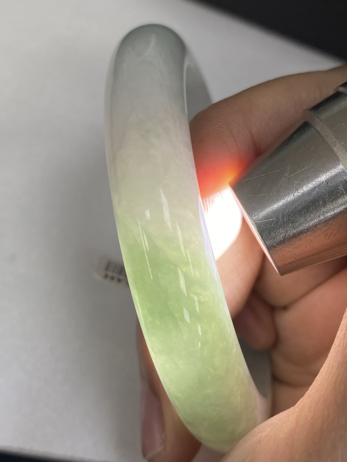 冰晴绿半山水正圈成品（纹裂放漏）
HYY-2060
⭕️59-12-8.6