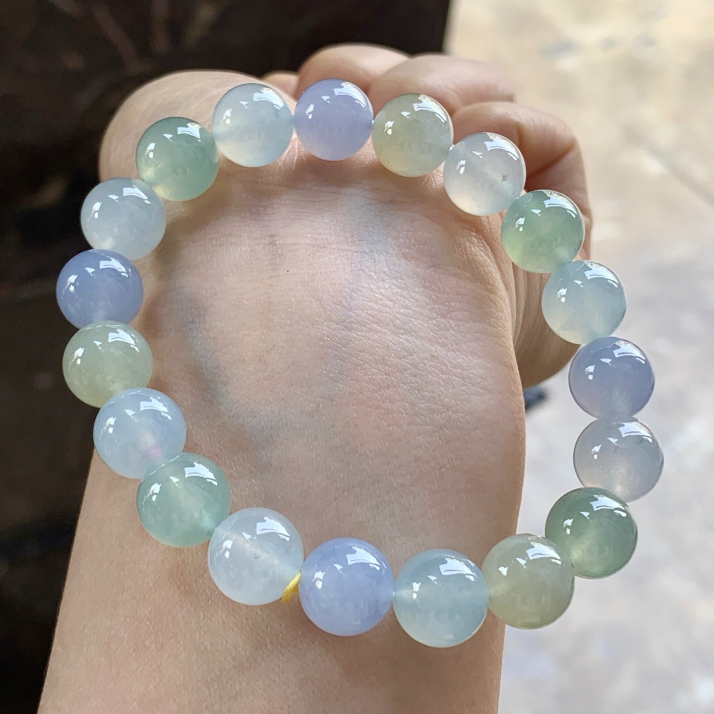 冰种糖果手串^_^冰透