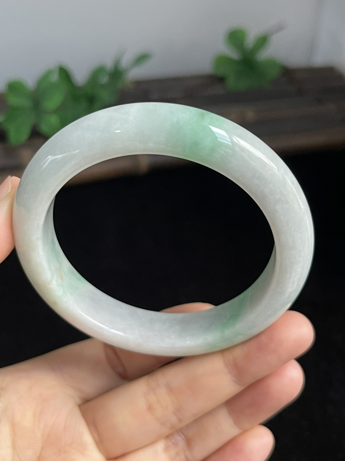 正圈55.7圈口，翡翠手镯