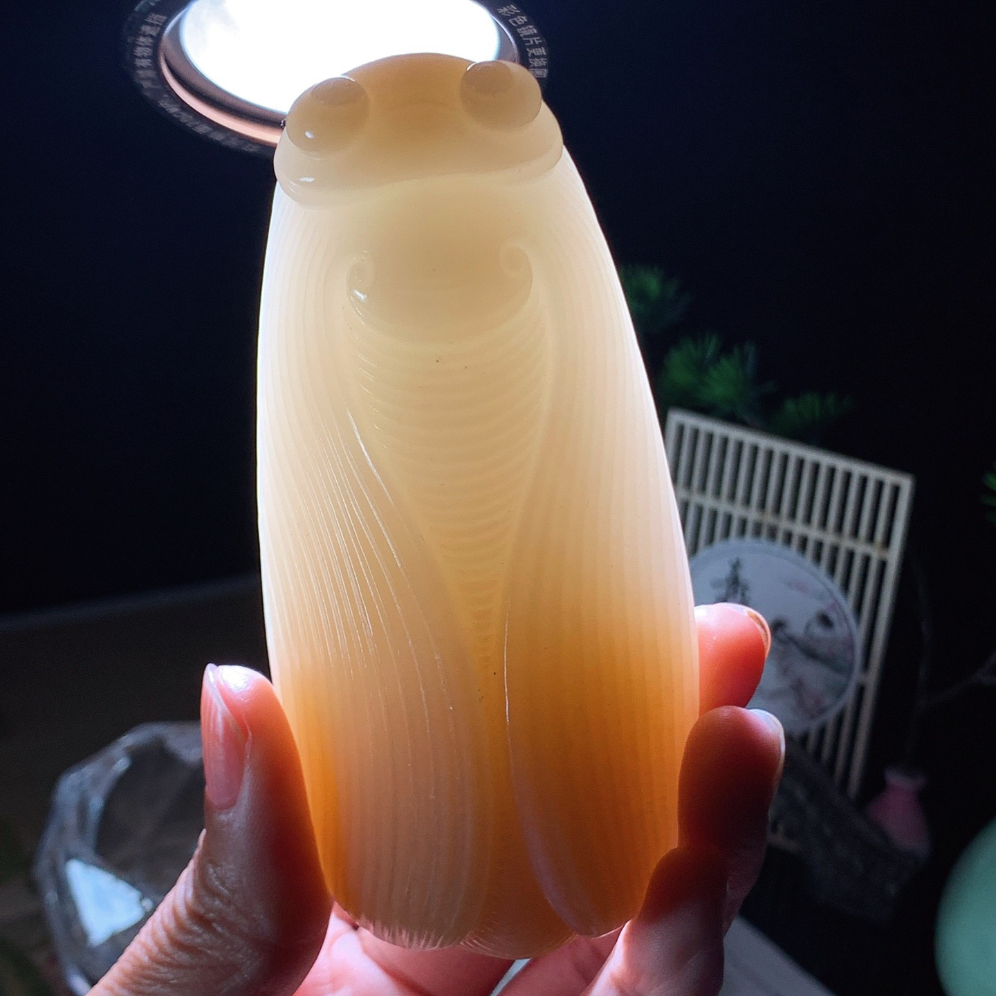 新疆和田玉且末糖平一鸣惊人把件！尺寸98/48/26重211克。玉质细腻油润。手推出油。佩戴高端典雅。lt260415