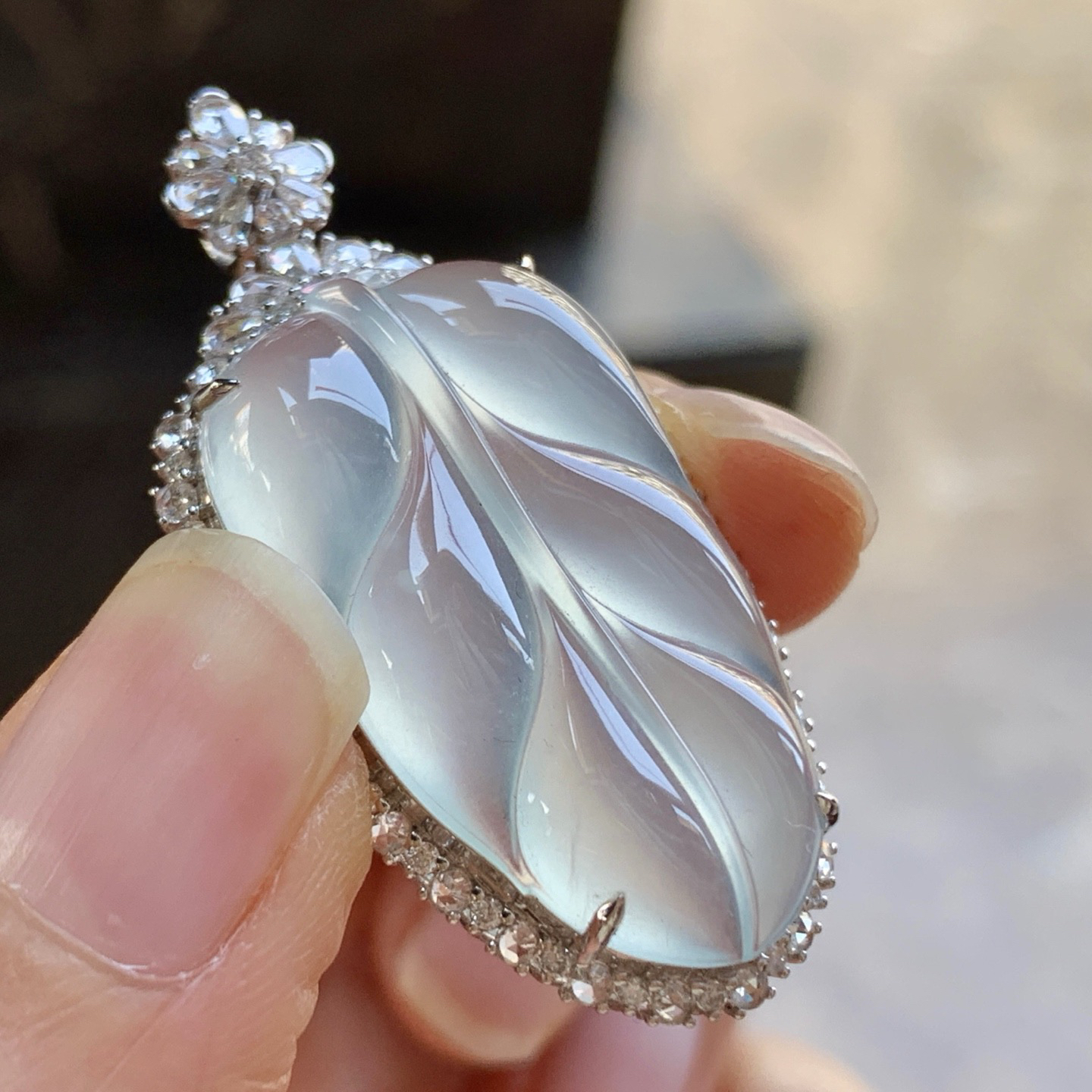 金钻镶嵌冰叶子^_^冰透