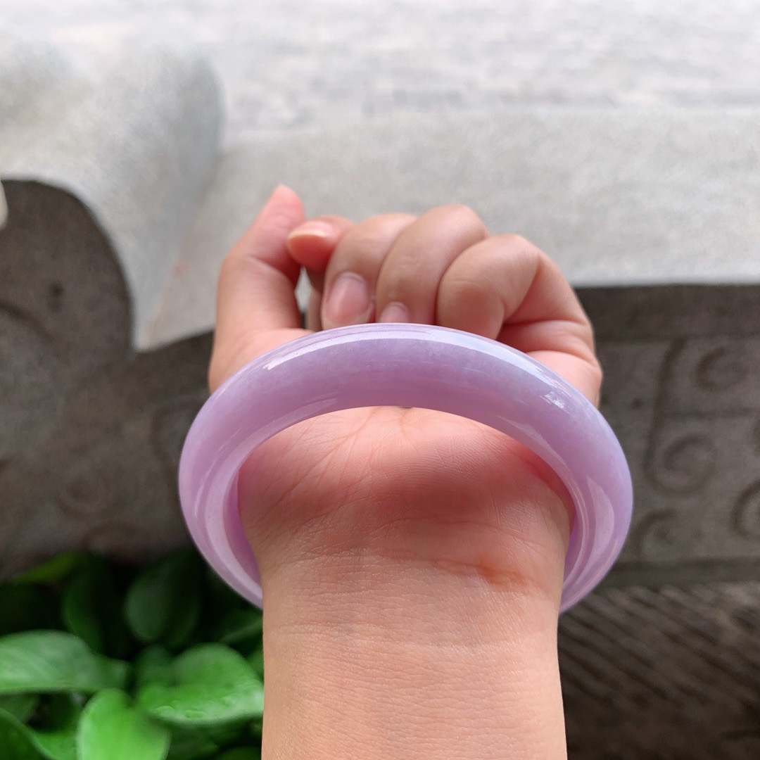 大圈口 59.5-12.9-9.7【满紫正圈手镯】正圈59 60可戴