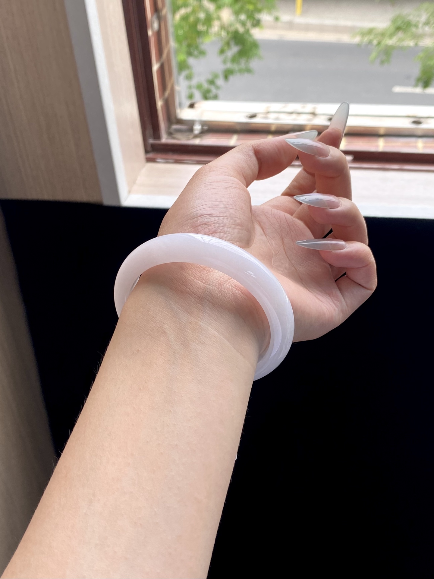 淡粉紫白月光正圈成品，无裂，HYC-128，59.5-12.6-7.8