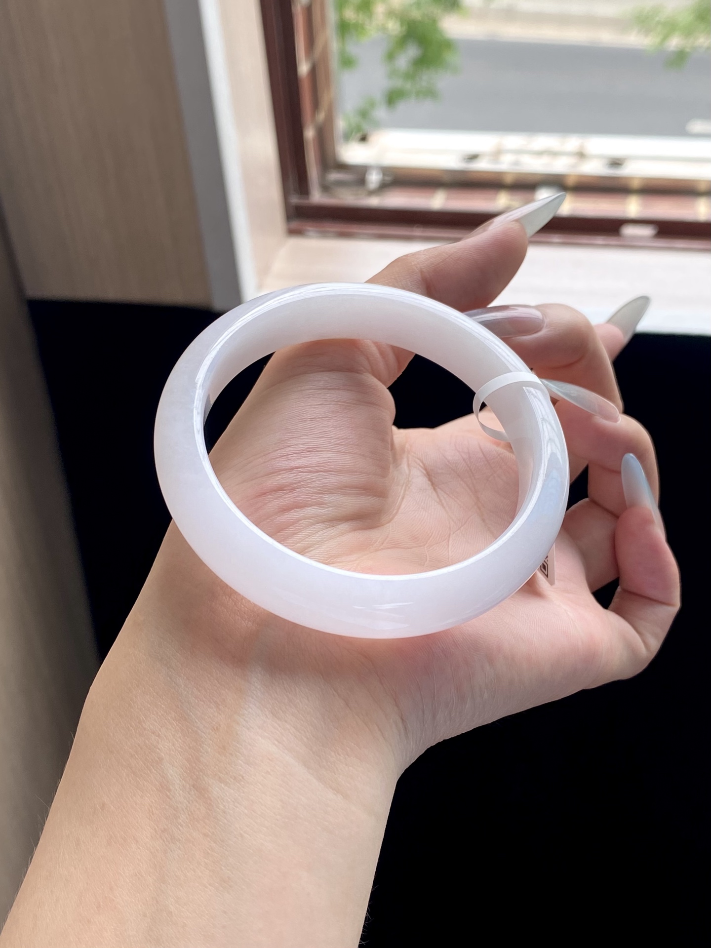 淡粉紫白月光正圈成品，无裂，HYC-128，59.5-12.6-7.8