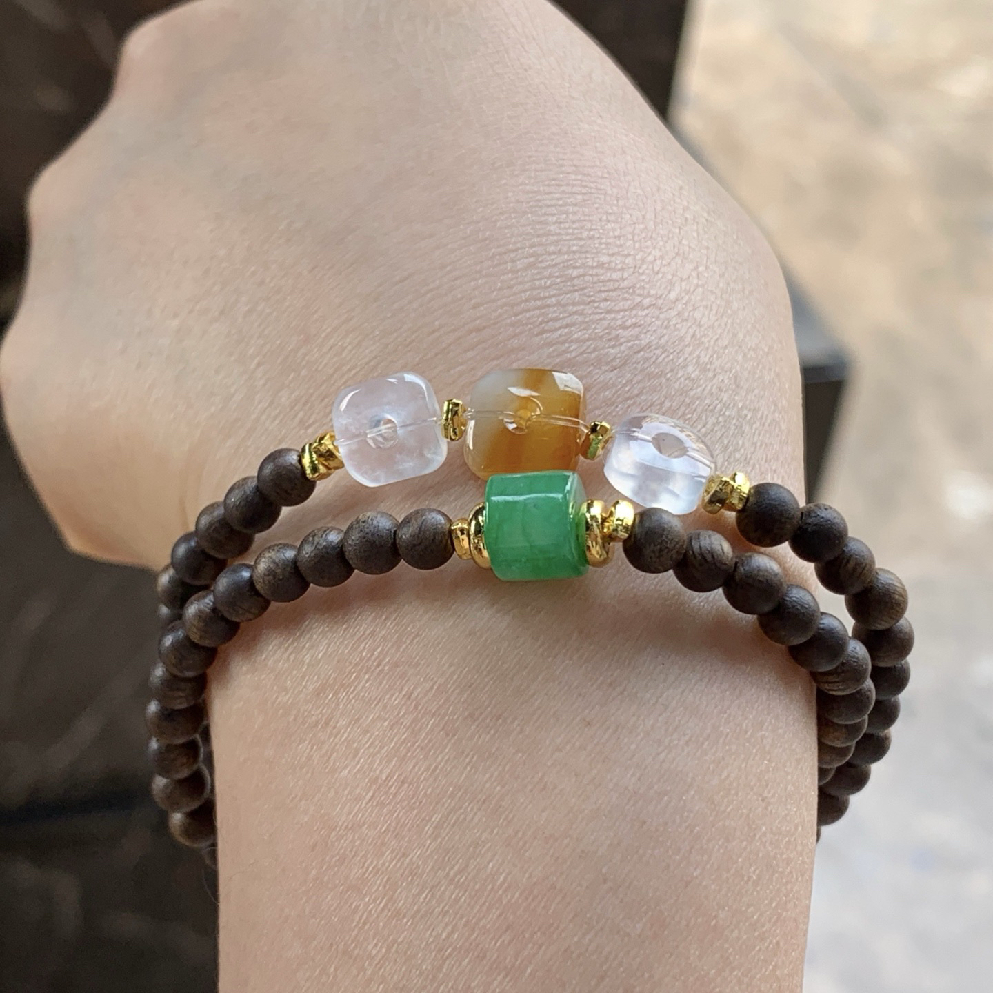 特色手链^_^2圈 鲜艳 精美