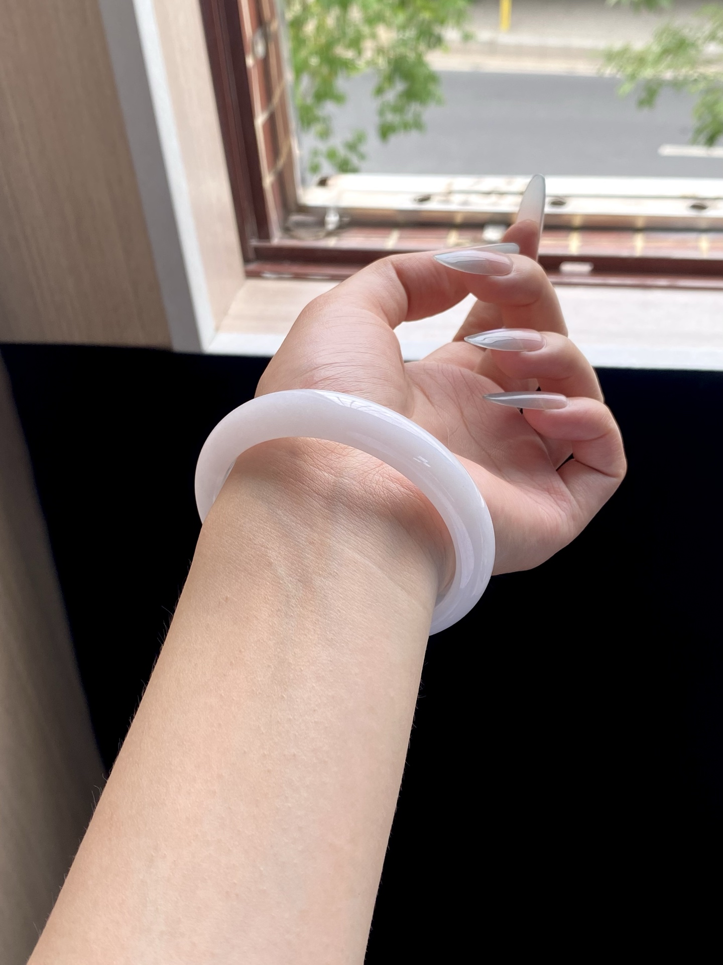 淡粉紫白月光正圈成品，无裂，HYC-128，59.5-12.6-7.8