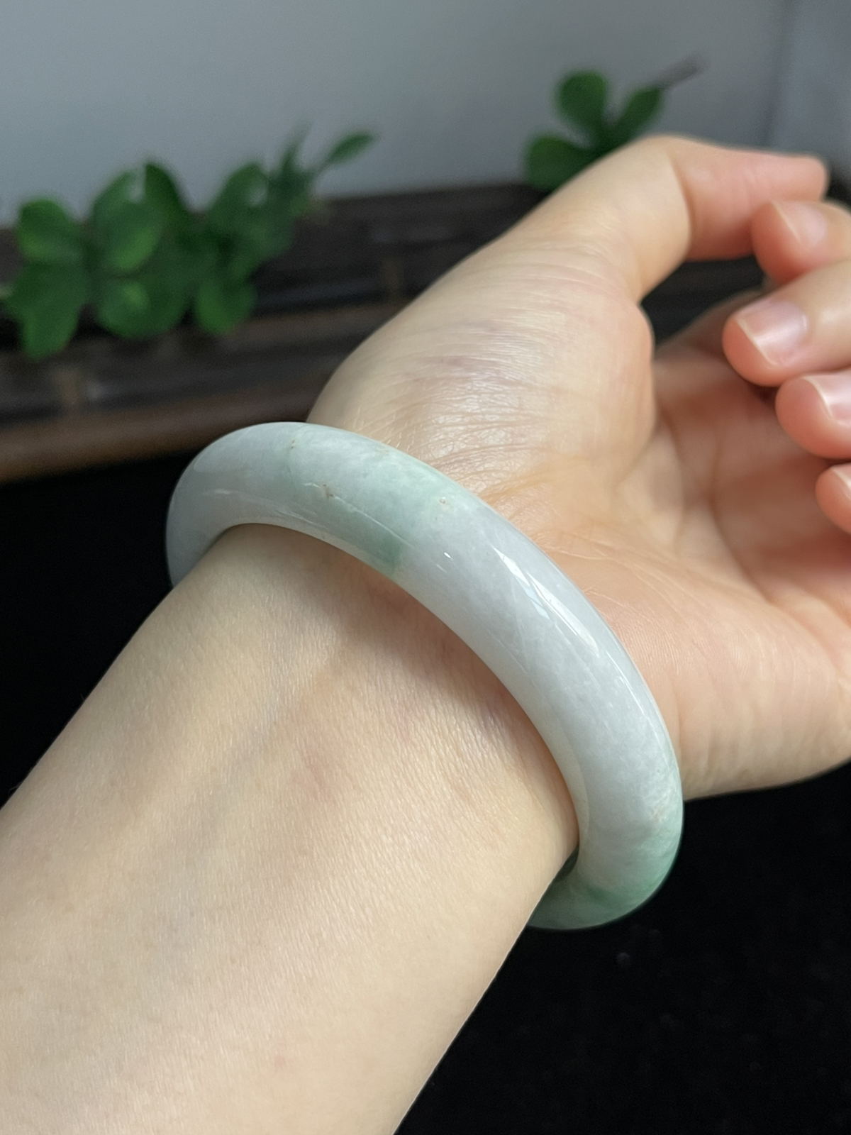 正圈55.7圈口，翡翠手镯