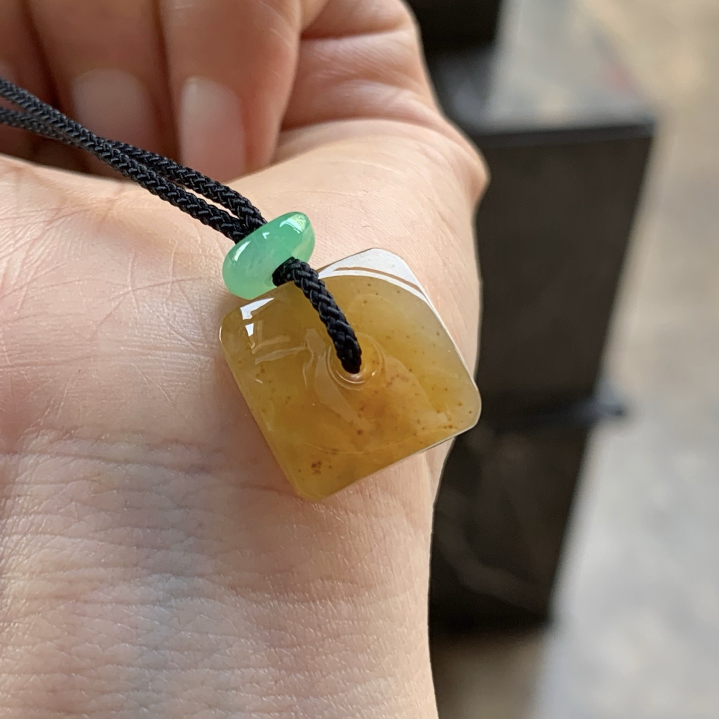 黄翡冰糖扣^_^鲜艳