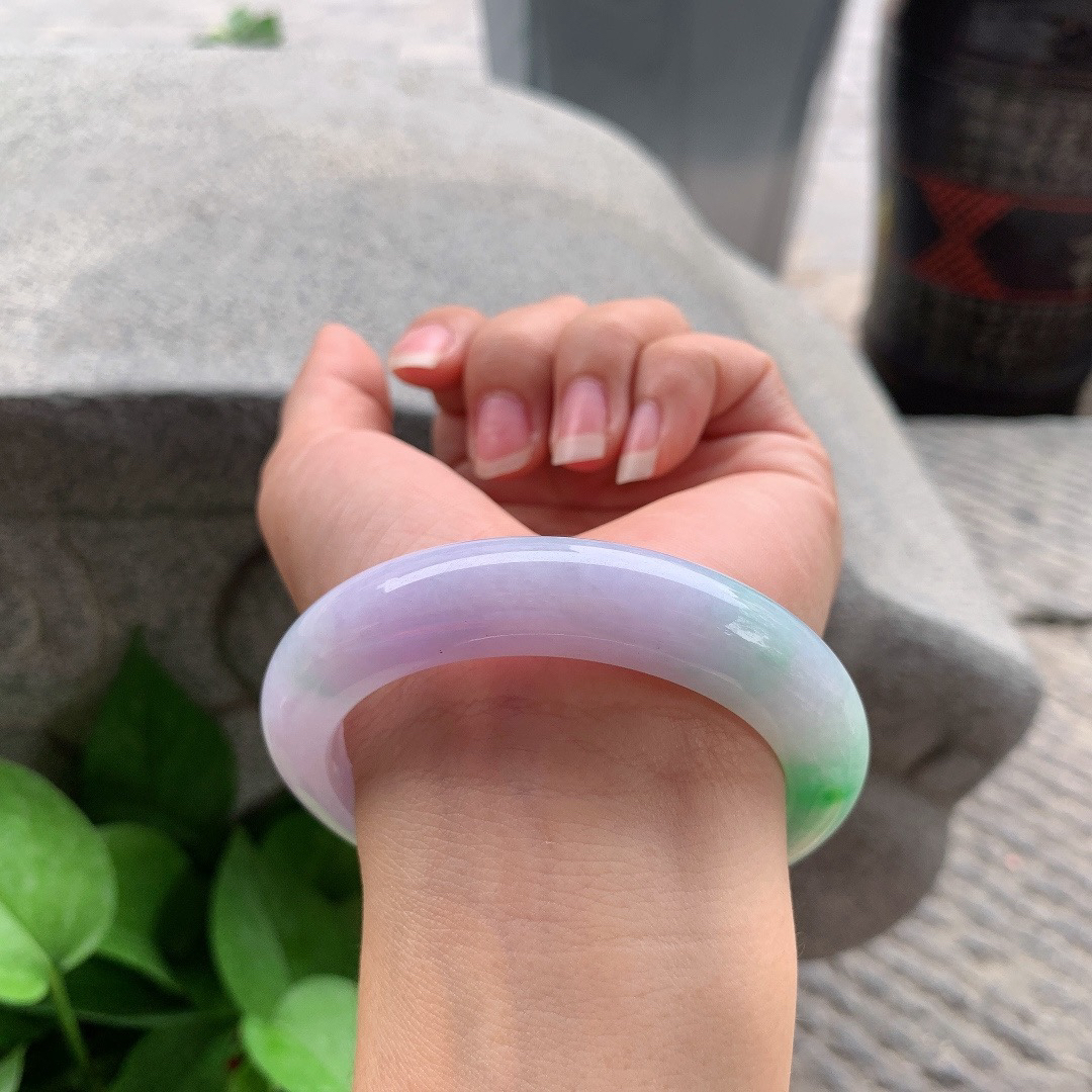 圈口 56.5-12.4-9.8【春彩正圈手镯】正圈56 57可戴