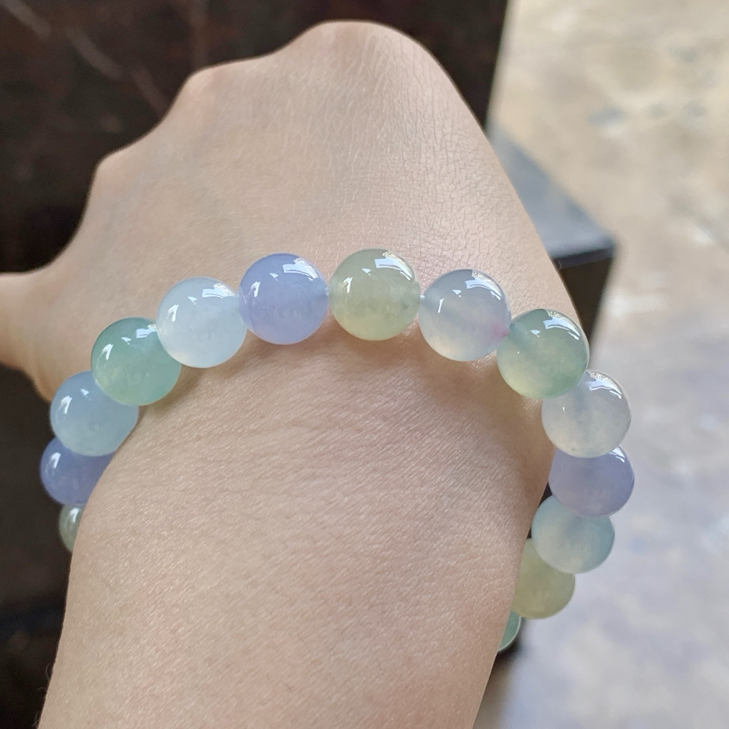 冰种糖果手串^_^冰透