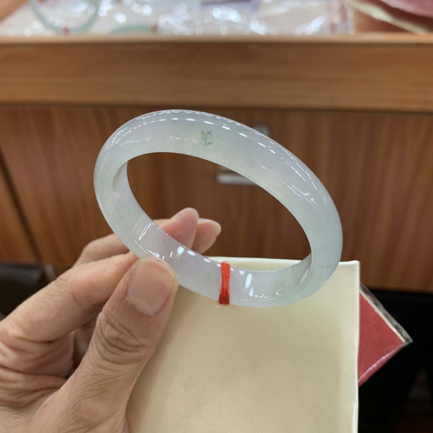 飘花贵妃翡翠手镯 55-47-11.6-6.5