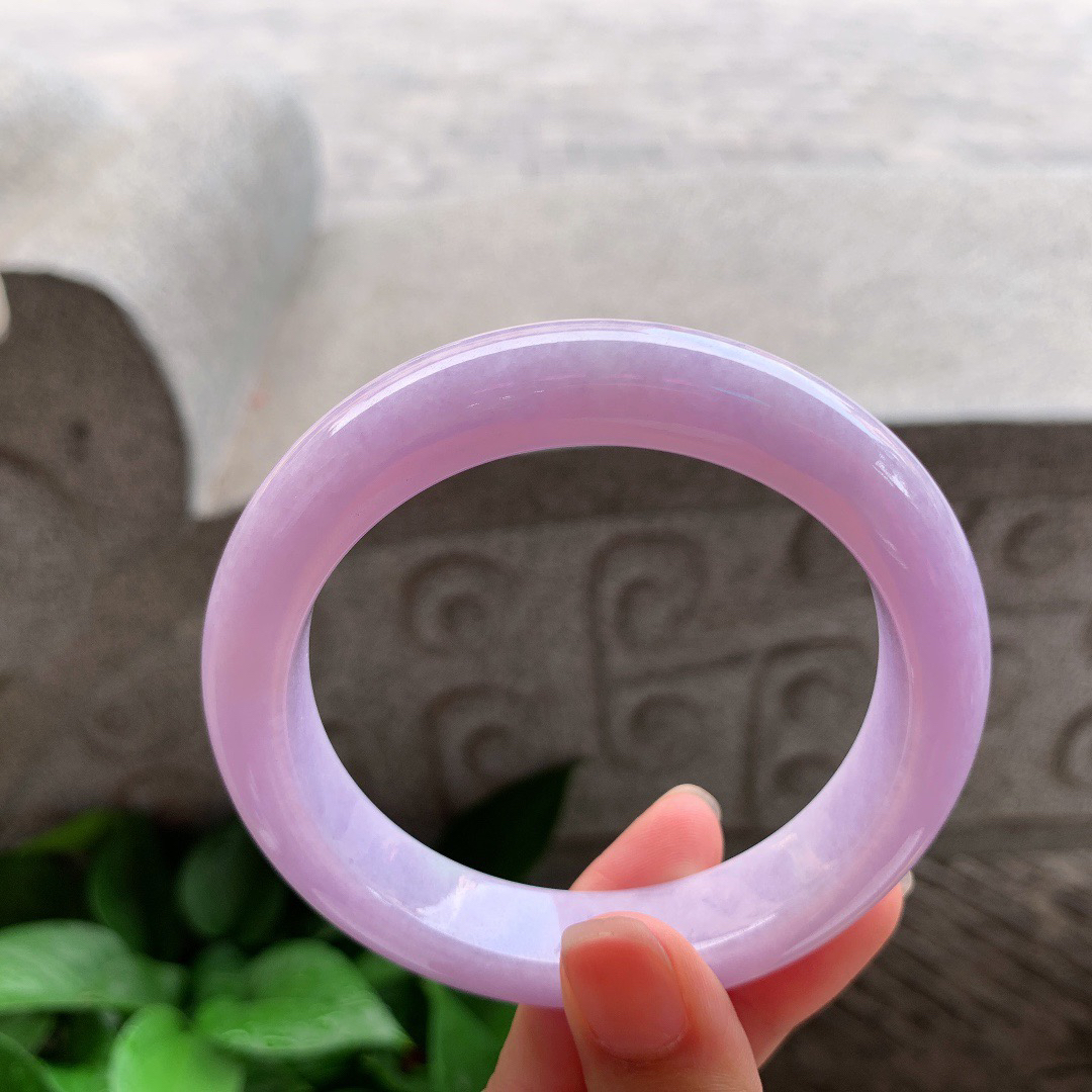 大圈口 59.5-12.9-9.7【满紫正圈手镯】正圈59 60可戴