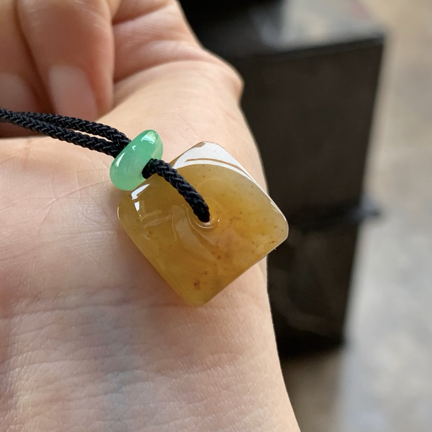 黄翡冰糖扣^_^鲜艳