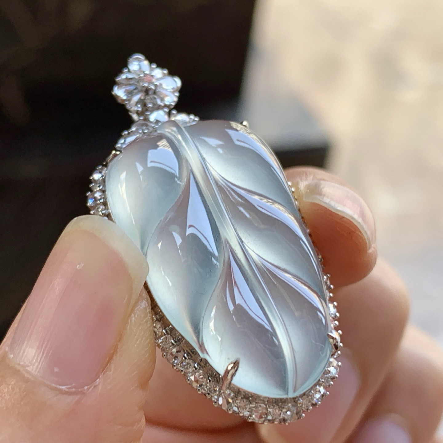 金钻镶嵌冰叶子^_^冰透