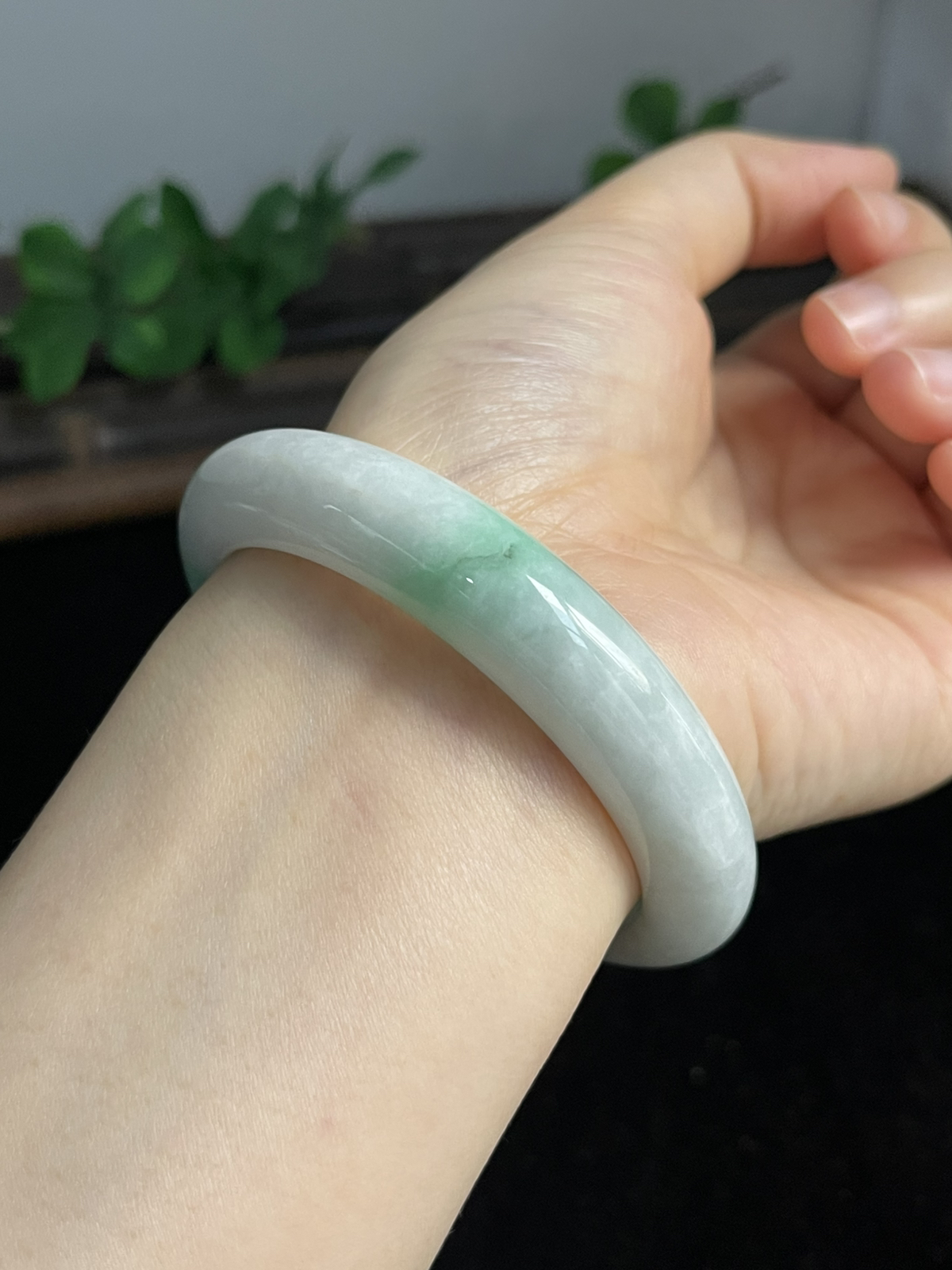 正圈55.7圈口，翡翠手镯