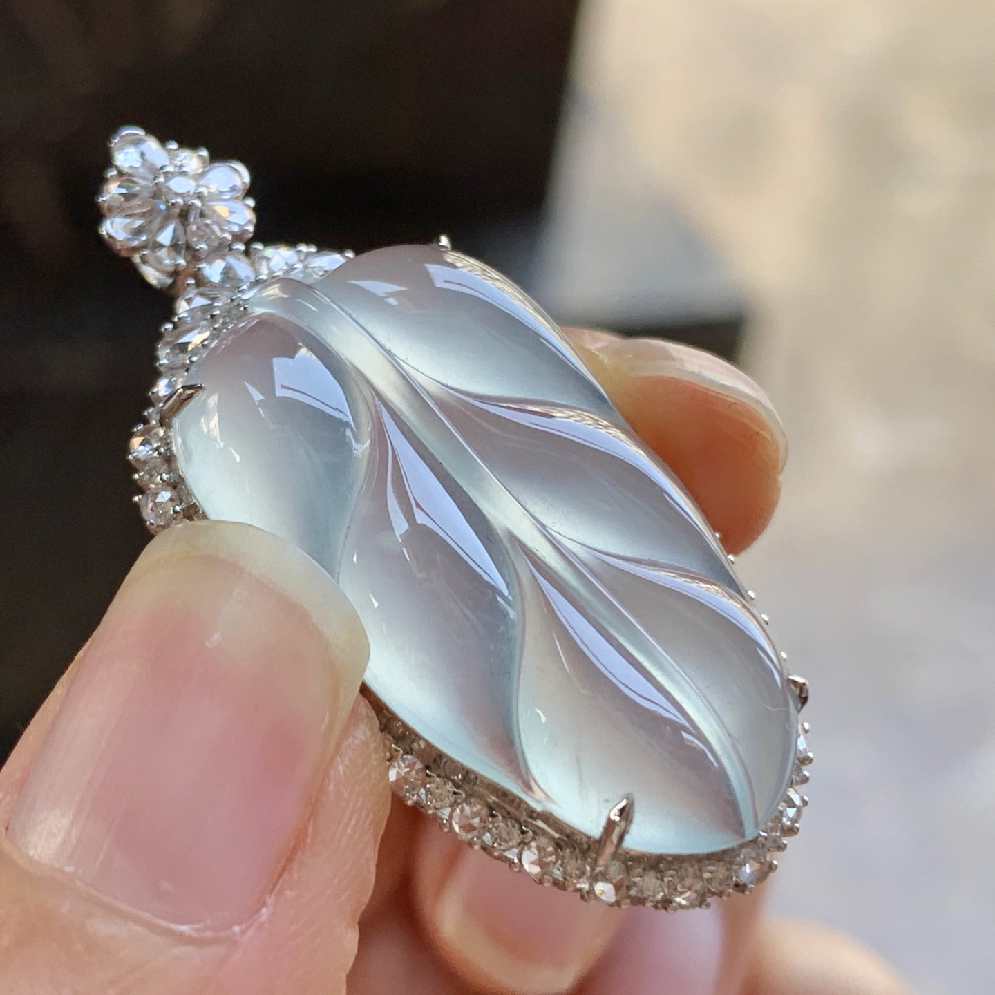 金钻镶嵌冰叶子^_^冰透