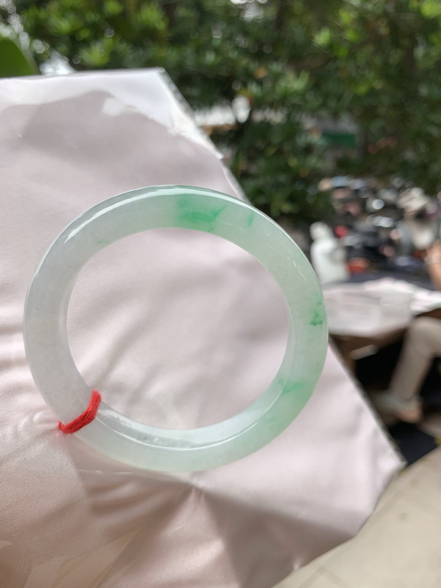 冰阳绿正圈：54.7-10-9冰阳绿，种水好，色阳