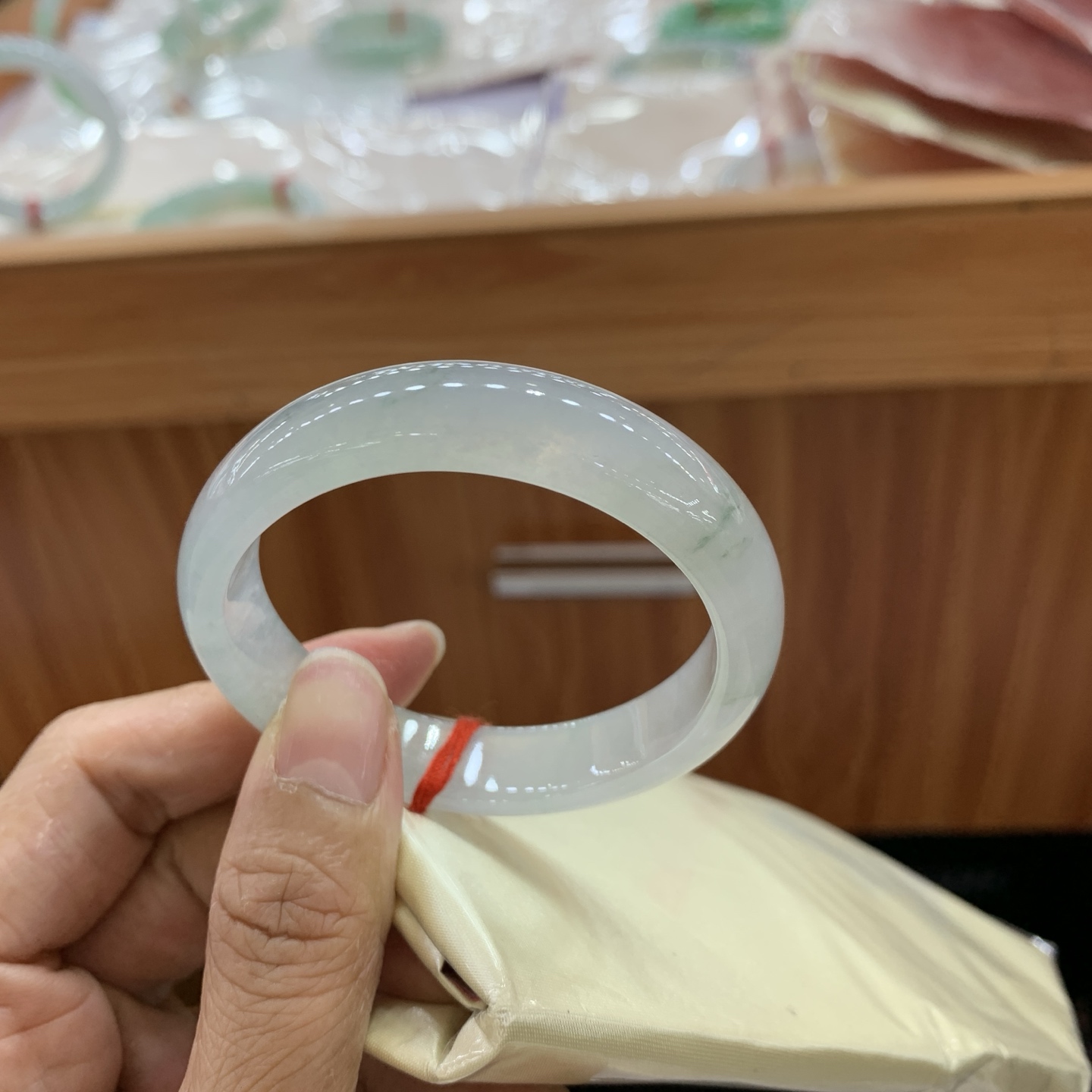 飘花贵妃翡翠手镯 55-47-11.6-6.5